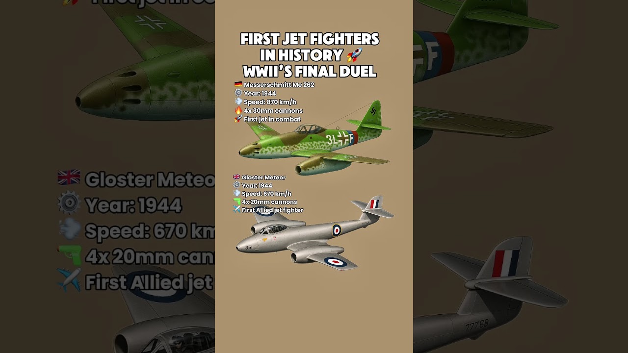 Me 262 vs Gloster Meteor &ndash; First Jet Fighters Clash! ⚔️✈️