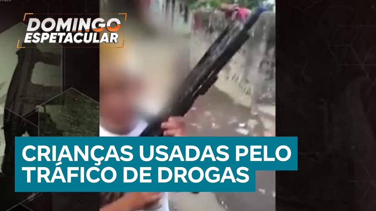 Domingo Espetacular traz denúncia que envolve menores de idade e o tráfico de drogas