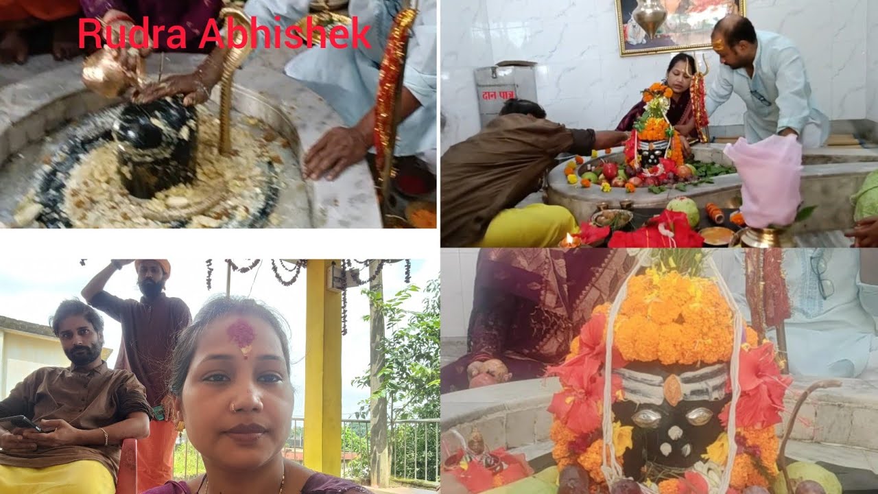 Rudrabhishek Puja🙏#har har Mahadev😘#Rourkela(Odisha)@#mr&mrsthapavlong1091