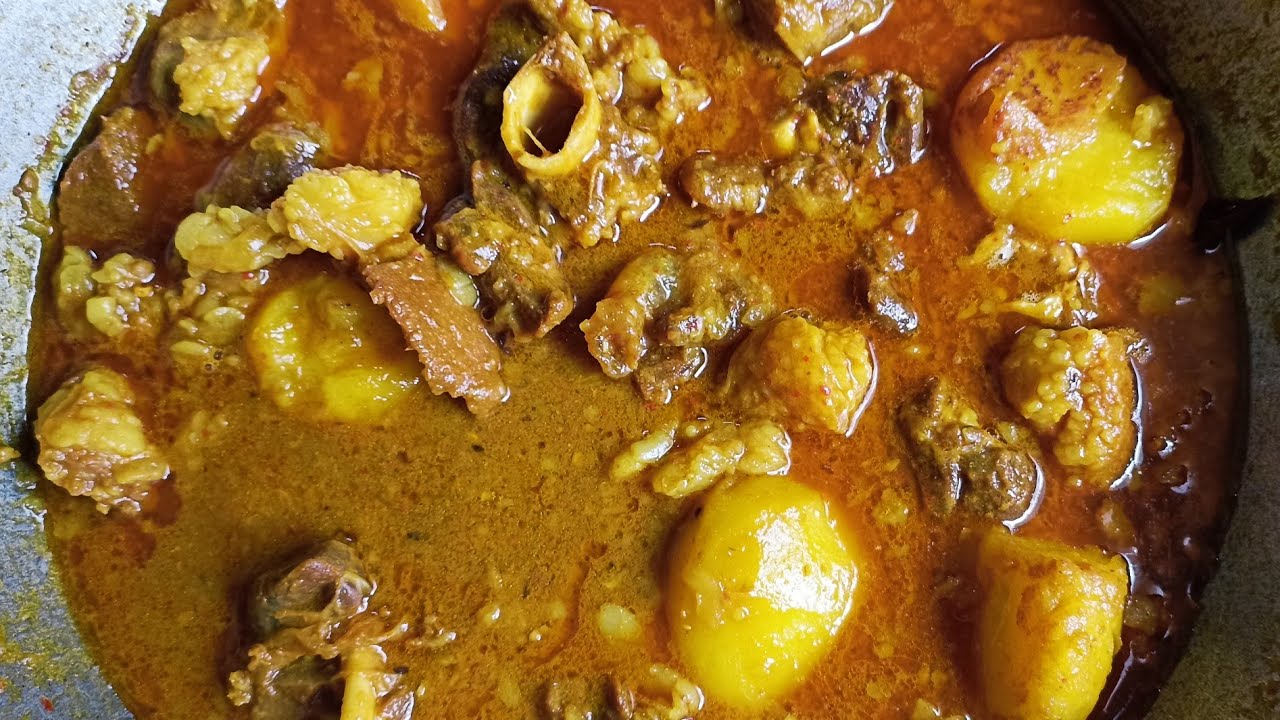 খাসির মাংসের ঝোল🥔🥔#Mutton curry#@Upamavlog #youtubelongvideo .