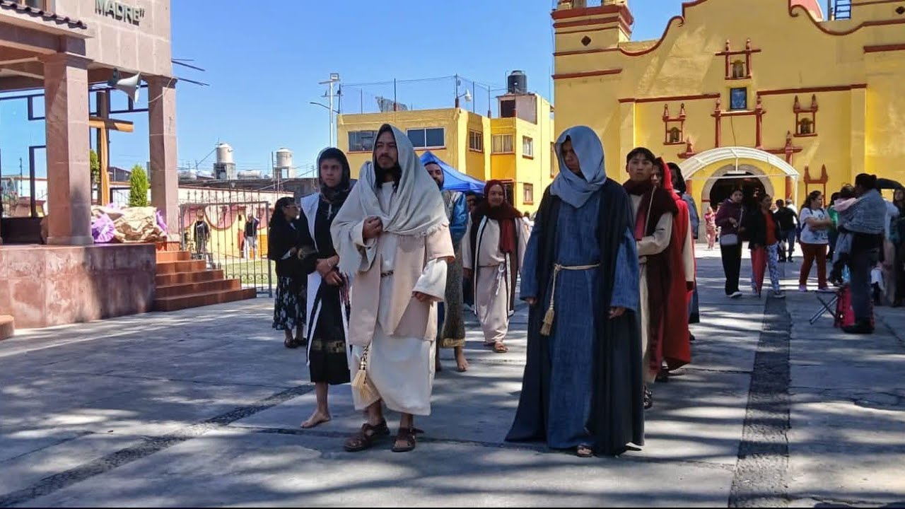 Jesus llama a mateo, pecadora perdonada Semana santa san Luis Mextepec 2026