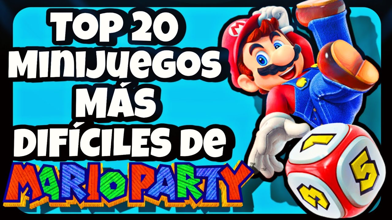 Top 20 MINIJUEGOS Más DIFÍCILES de MARIO PARTY 1, 2 Y 3