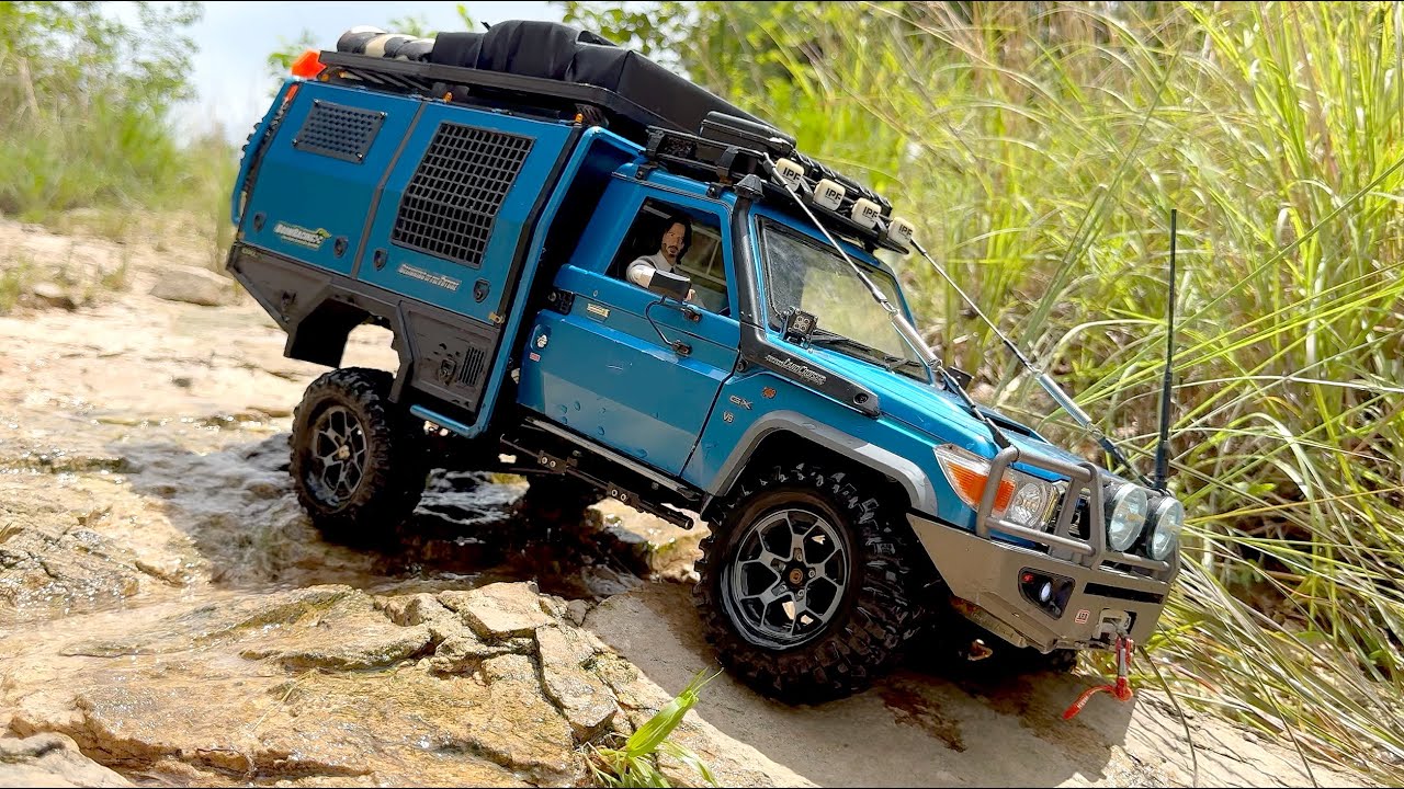 Land Cruiser LC70 (BRX01) Killerbody & rear bucket | 1/10 Scale RC Car Off-road | ASMR