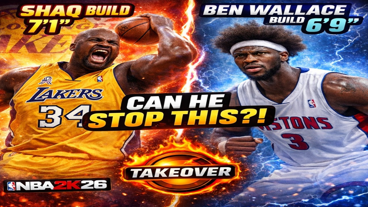 I Made a SHAQ Build&hellip; Then Faced a BEN WALLACE LOCK in NBA 2K26