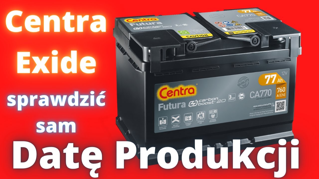 █▬█ █ ▀█▀   Data produkcji Akumulatory CENTRA i EXIDE. S4E14
