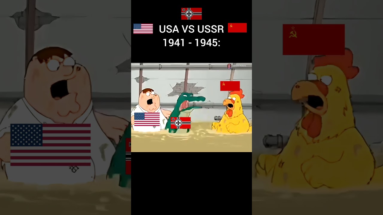 USA VS USSR #memes #comedia #risas #chistes #humor #guerra #ww2