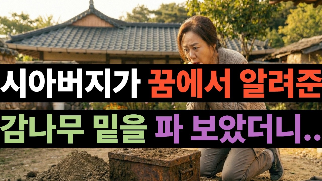 돌아가신 시아버님이 꿈에 나타나 알려준 '비밀 장소'의 정체 #조상꿈 #감동실화 #꿈해몽 #며느리 #비밀유산 #인생역전 #시아버지꿈