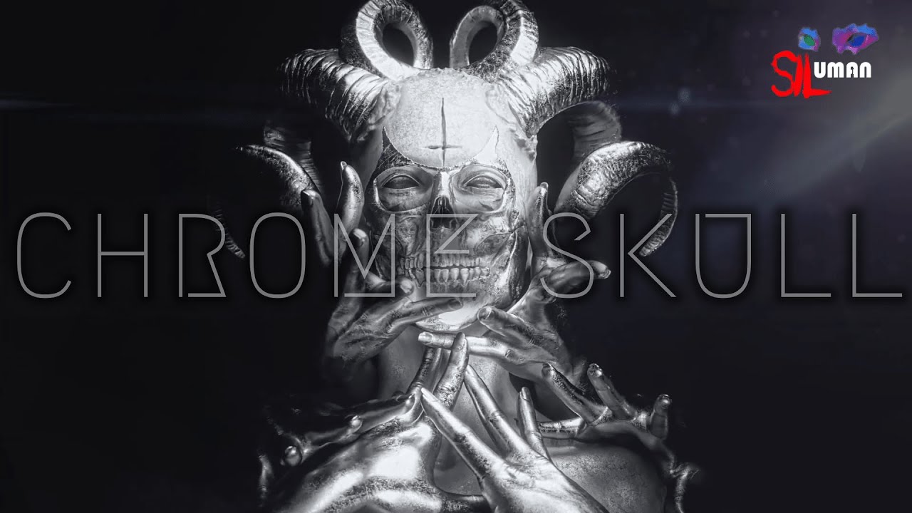 Dystopian Dark Synthwave CyberPunk - Chrome Skull // Royalty Free Copyright Safe Music