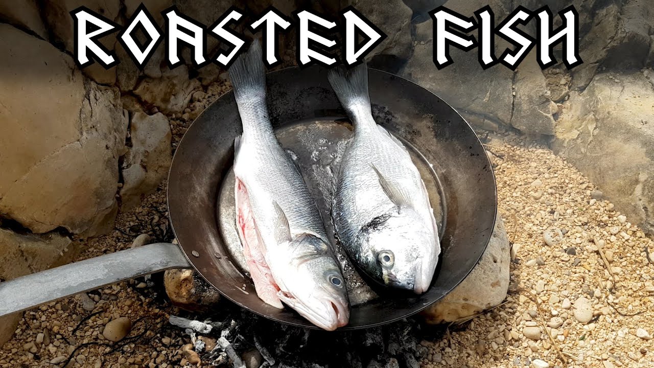 Roasted Fish | Viking Food and Cooking | European Bass, Gilt-head Bream | Seaside Cooking