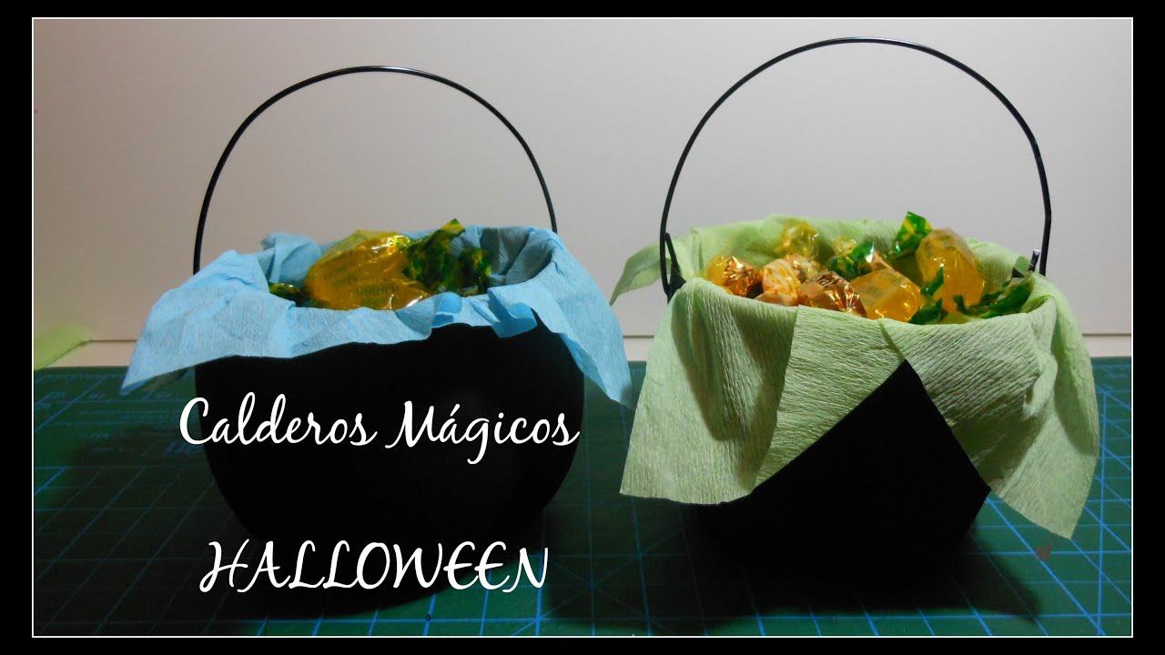 HALLOWEEN: Caldero de Bruja para Dulcero | Reciclaje | Mundo@Party