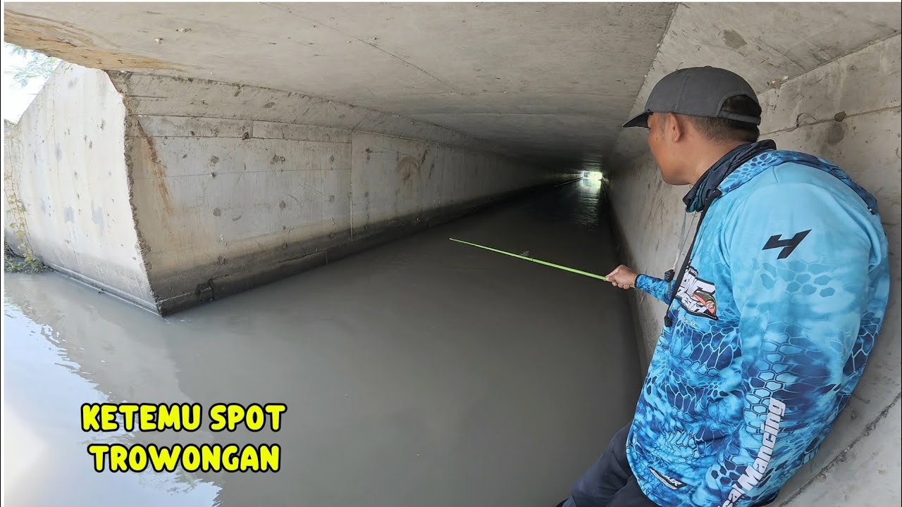 Baru tau kalau ada spot mancing terowongan seperti ini,mana ikan nya juga gacor