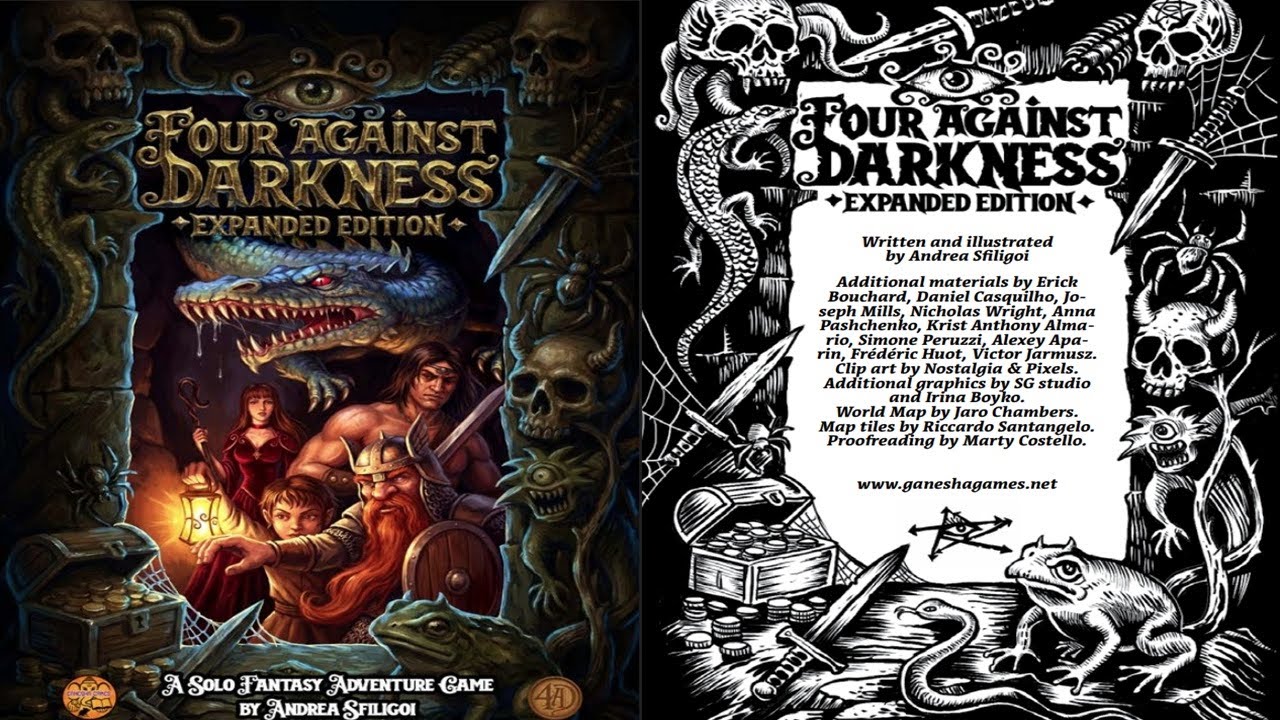 Four Against Darkness Expanded Edition - Solo Dungeon Delving TTRPG