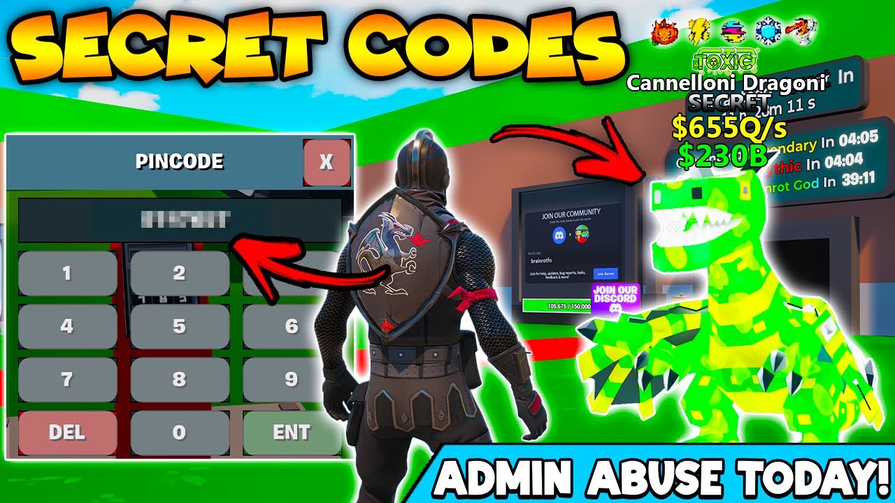 900Q/s Toxic Dragoni Codes Secret Brainrot Codes Fortnite Steal The Brainrot! (New Secret Codes)