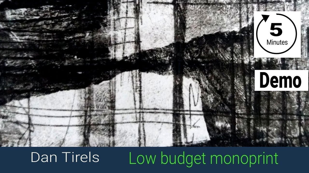 Dan Tirels Low budget monoprinting ! quick demo