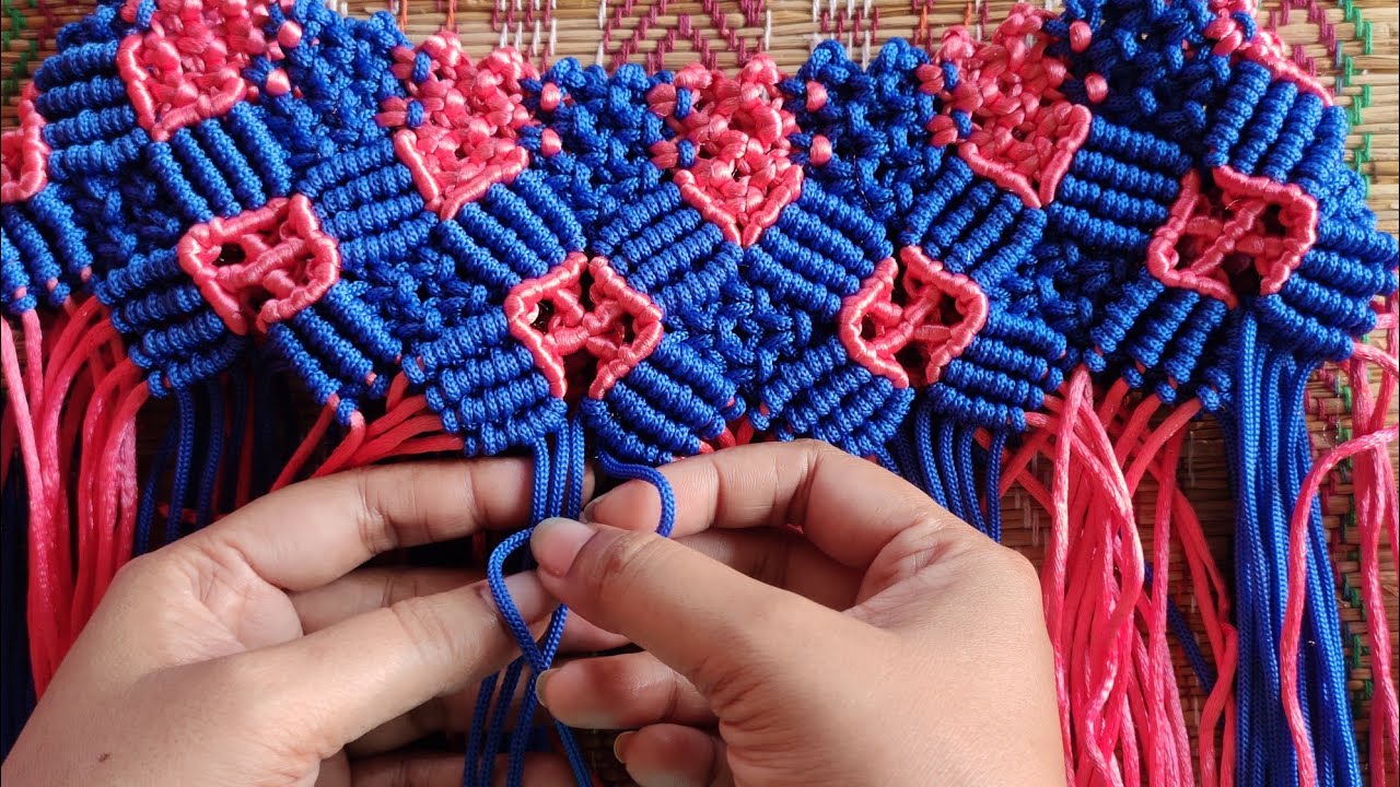 How to make Macrame Hand Bag || Easy Macrame Bag || New design Macrame Bag (Part 1)