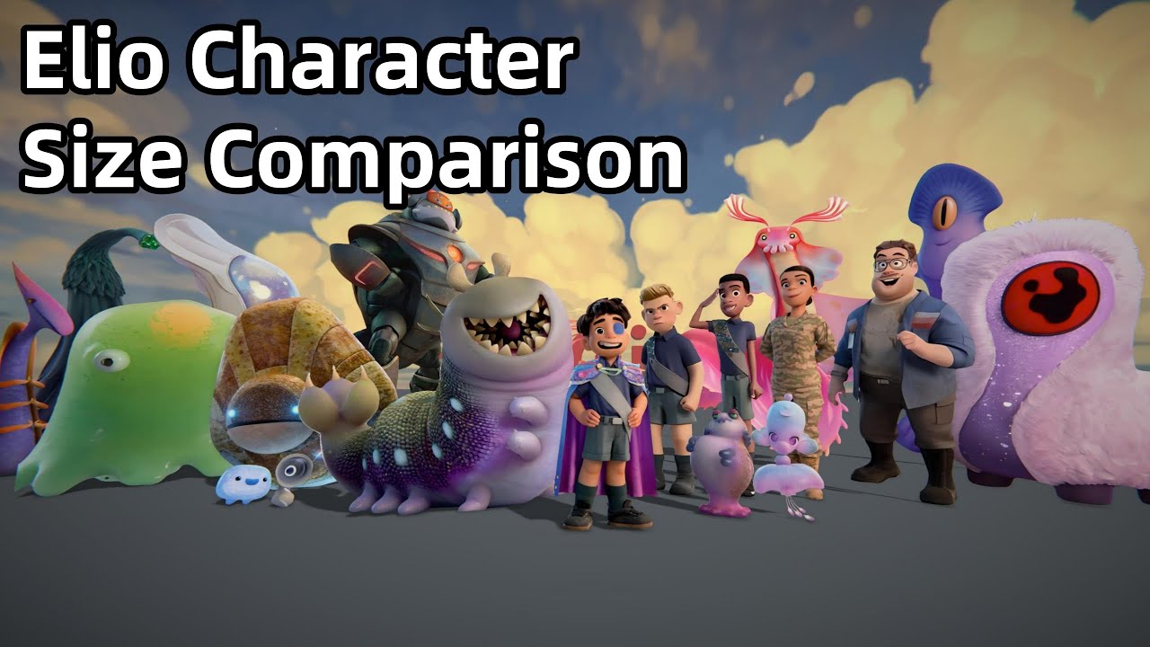 Elio Character Size Comparison | Smallest to Largest Ranked (Pixar Animation)