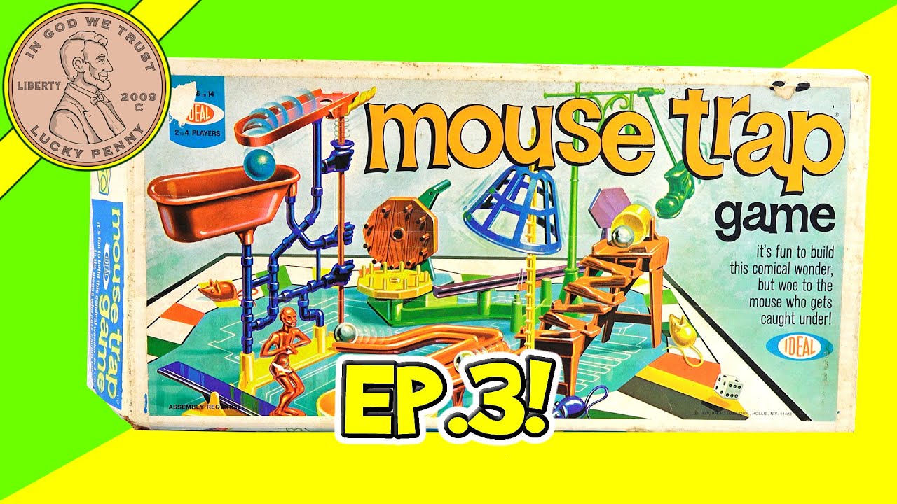Ep. 3 1975 Mouse Trap Game Parts History. How To Play And Set Up The 1975 Ideal Mouse Trap Game.
