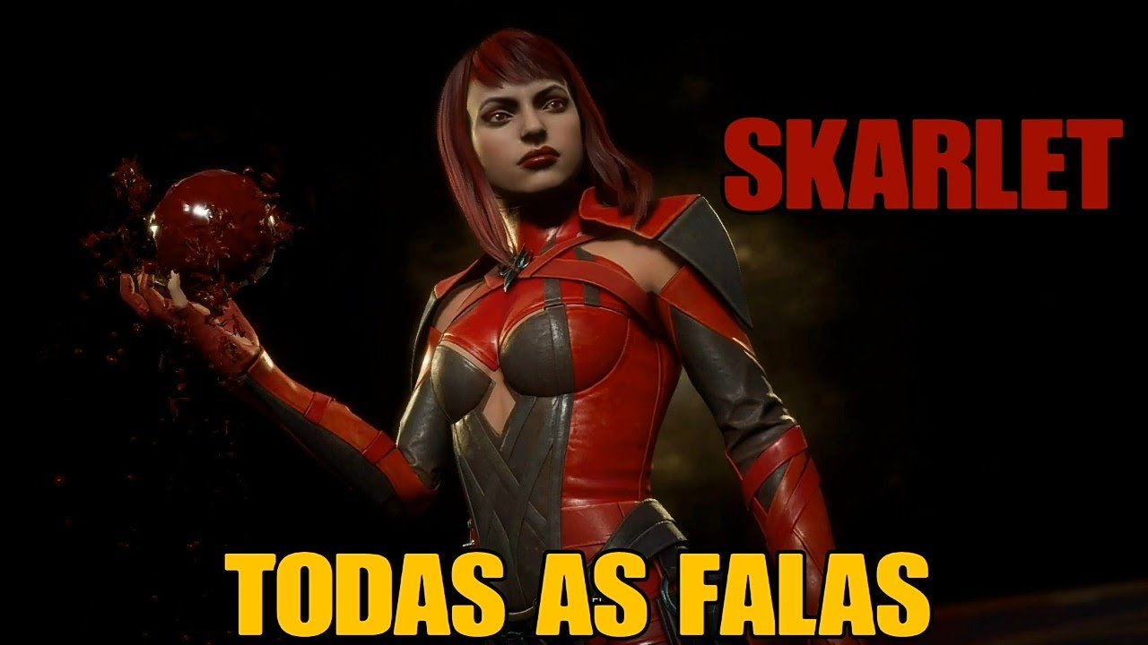 MORTAL KOMBAT 11 ULTIMATE TODAS AS FALAS DA SKARLET (DUBLADO PT-BR)