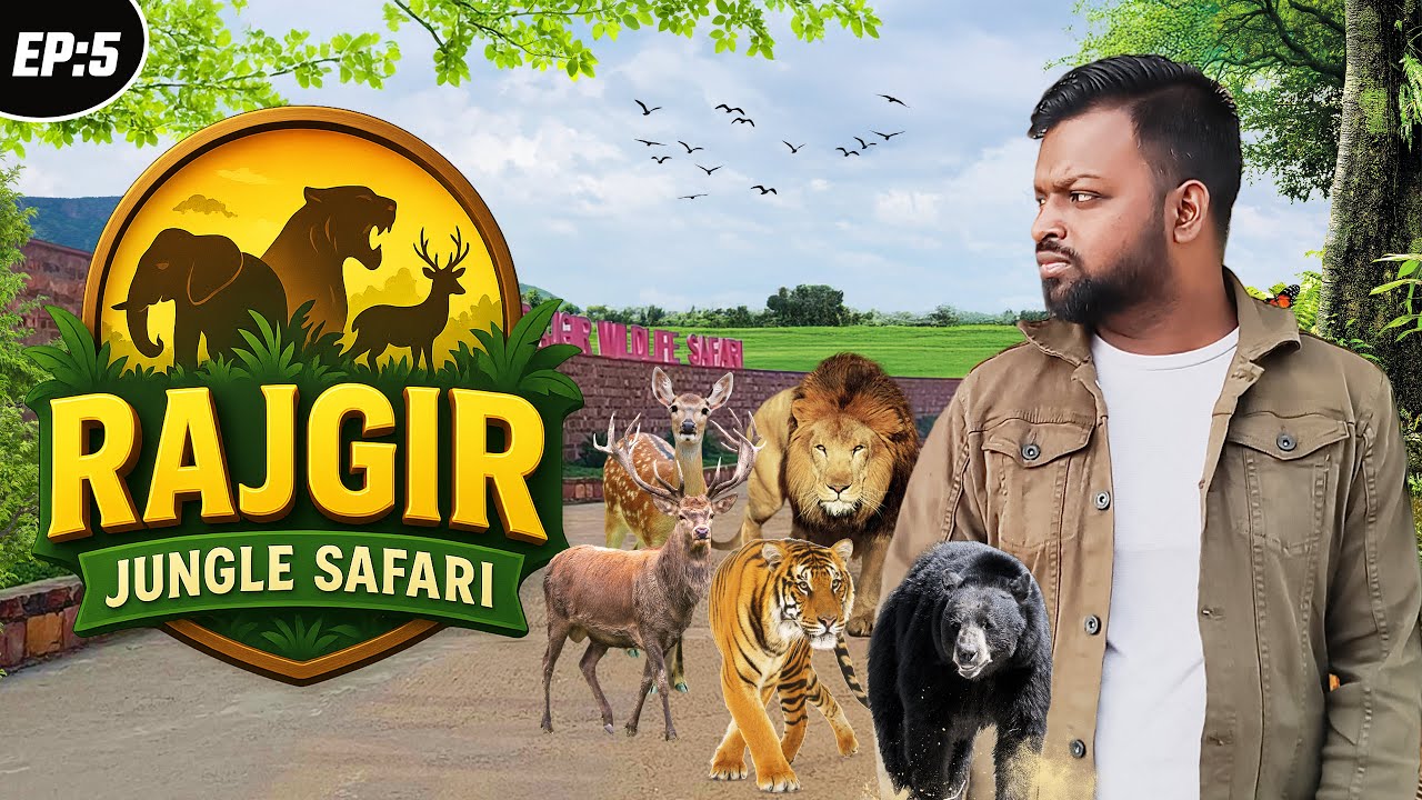Rajgir Jungle Safari Full Tour | Ticket Price, Timings & Animals 2025 - Santosh Ram Vlogs