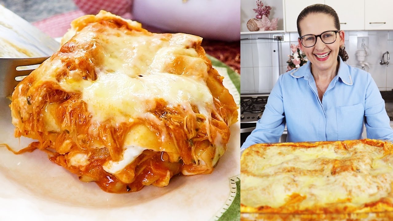 LASANHA DE FRANGO TAMANHO FAMÍLIA SUPER RÁPIDA E FÁCIL! ALMOÇO COMPLETO DELICIOSO - Isamara Amâncio