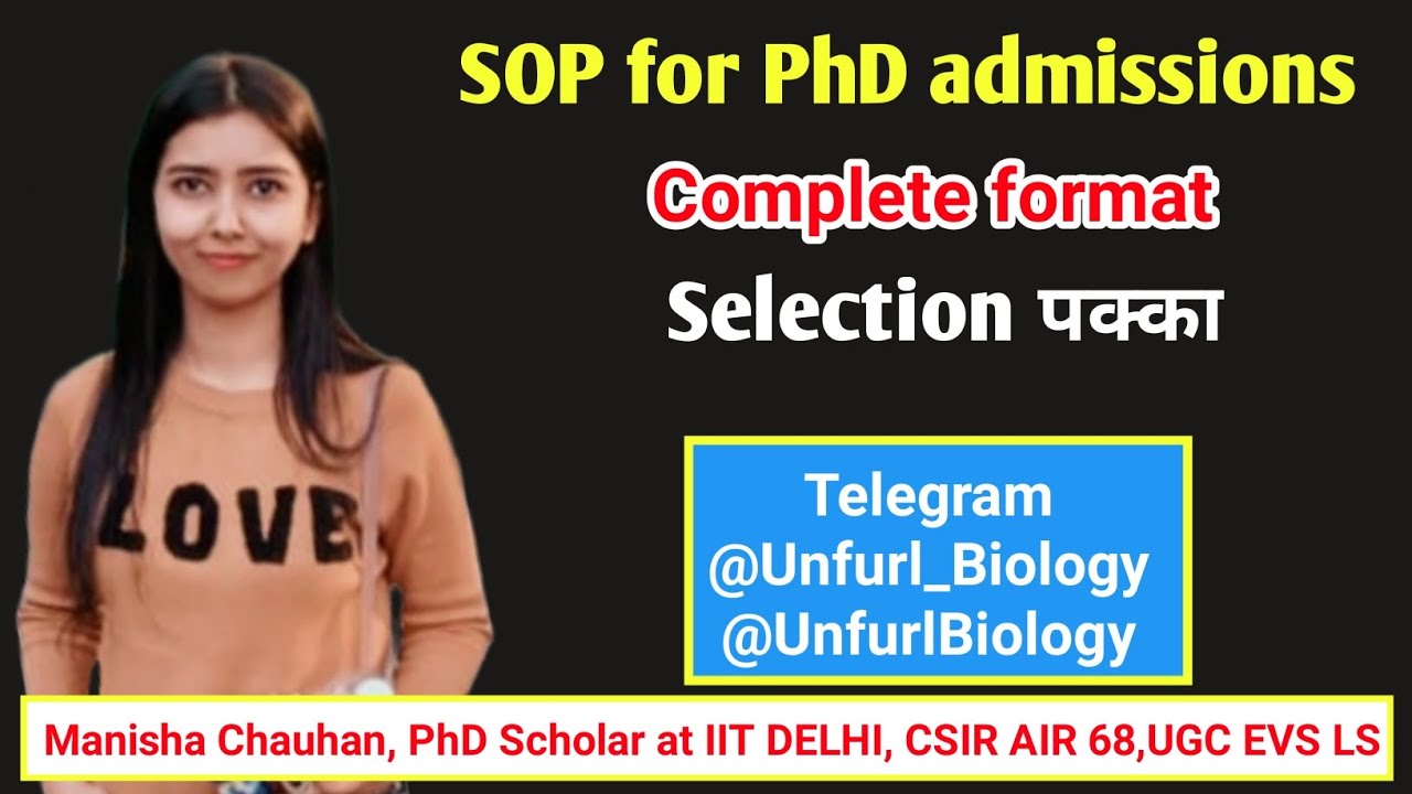 SOP for PhD Admissions 2023 #sop #phd #phdadmissions #sopformat #sopexample #phdsop #phdadmissions23