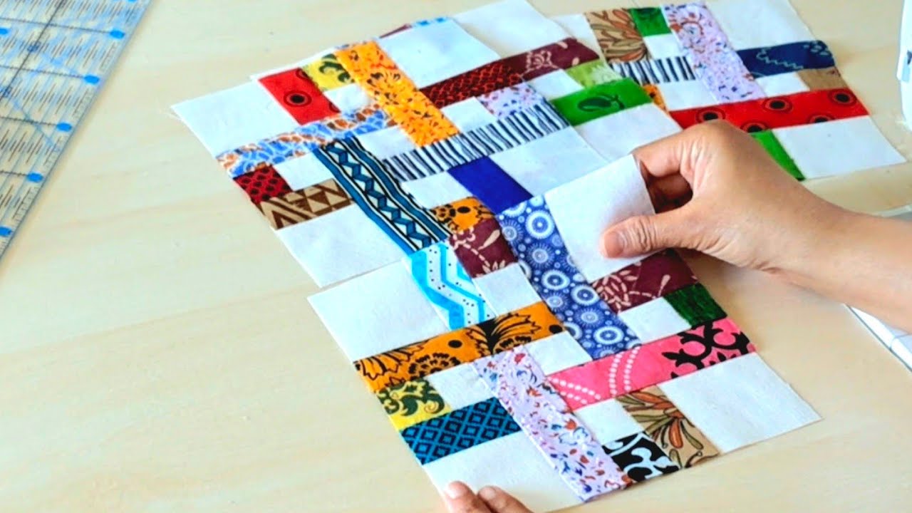 "You won't be able to take your Eyes off This Quilt Block 🤗 Creative idea for Scraps.