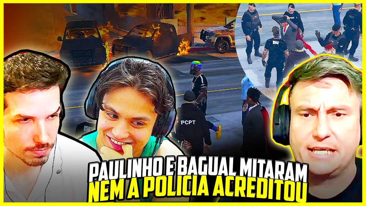 PLANO GENIAL!😨 PAULINHO o LOKO e BAGUAL DERAM GOLPE DE 2 MILHÕES NA POLICIA DA CAPITAL CITY GTA RP