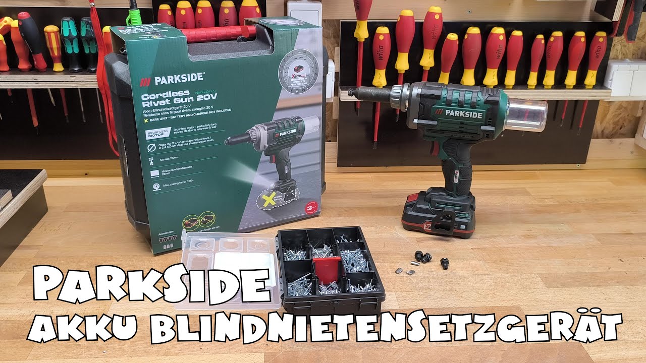 PARKSIDE® 20 V Akku-Blindnietsetzgerät PBNSG 20-Li A1