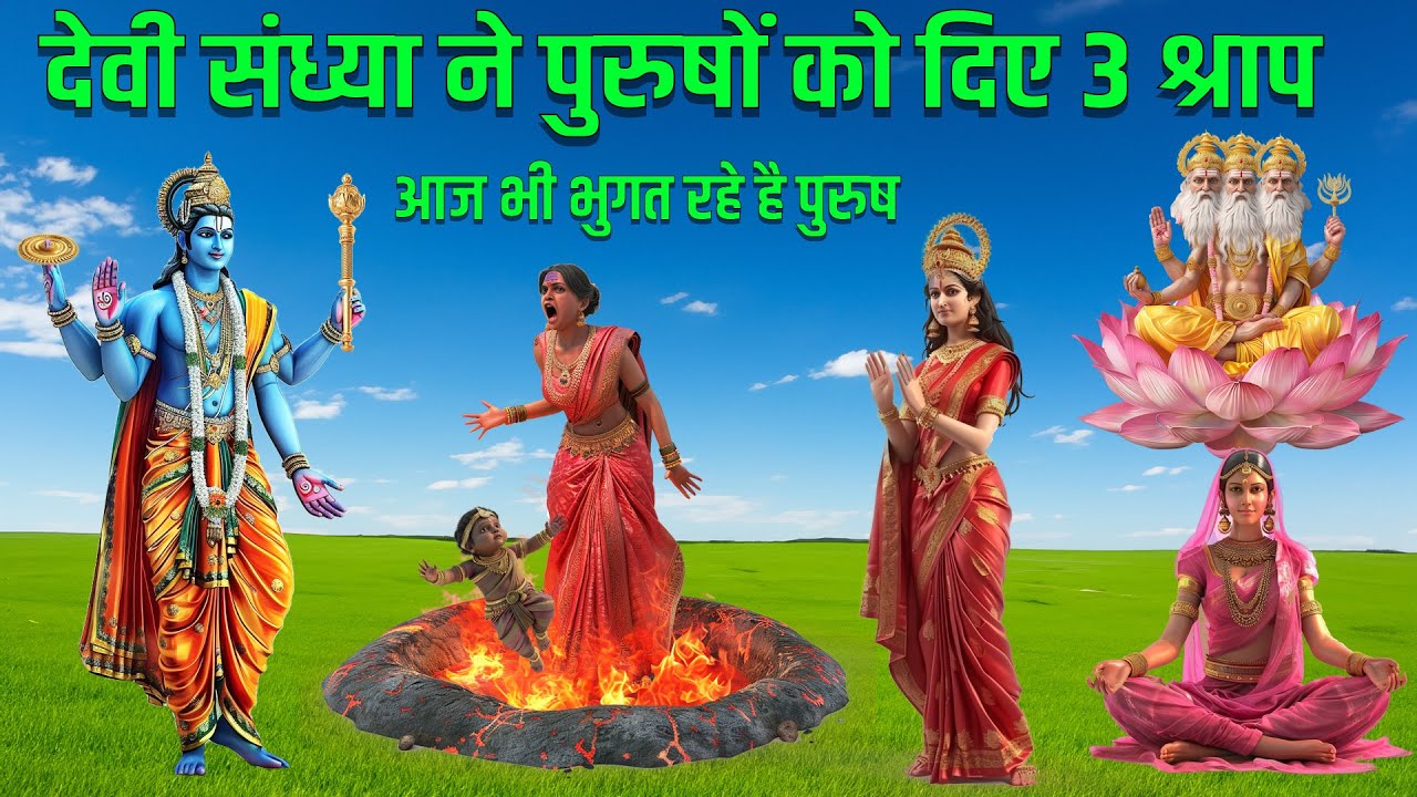 देवी संध्या ने सभी पुरुषों को दिए ये 3 श्राप आज भी भोग रहे है सभी पुरुष | भगवान विष्णु