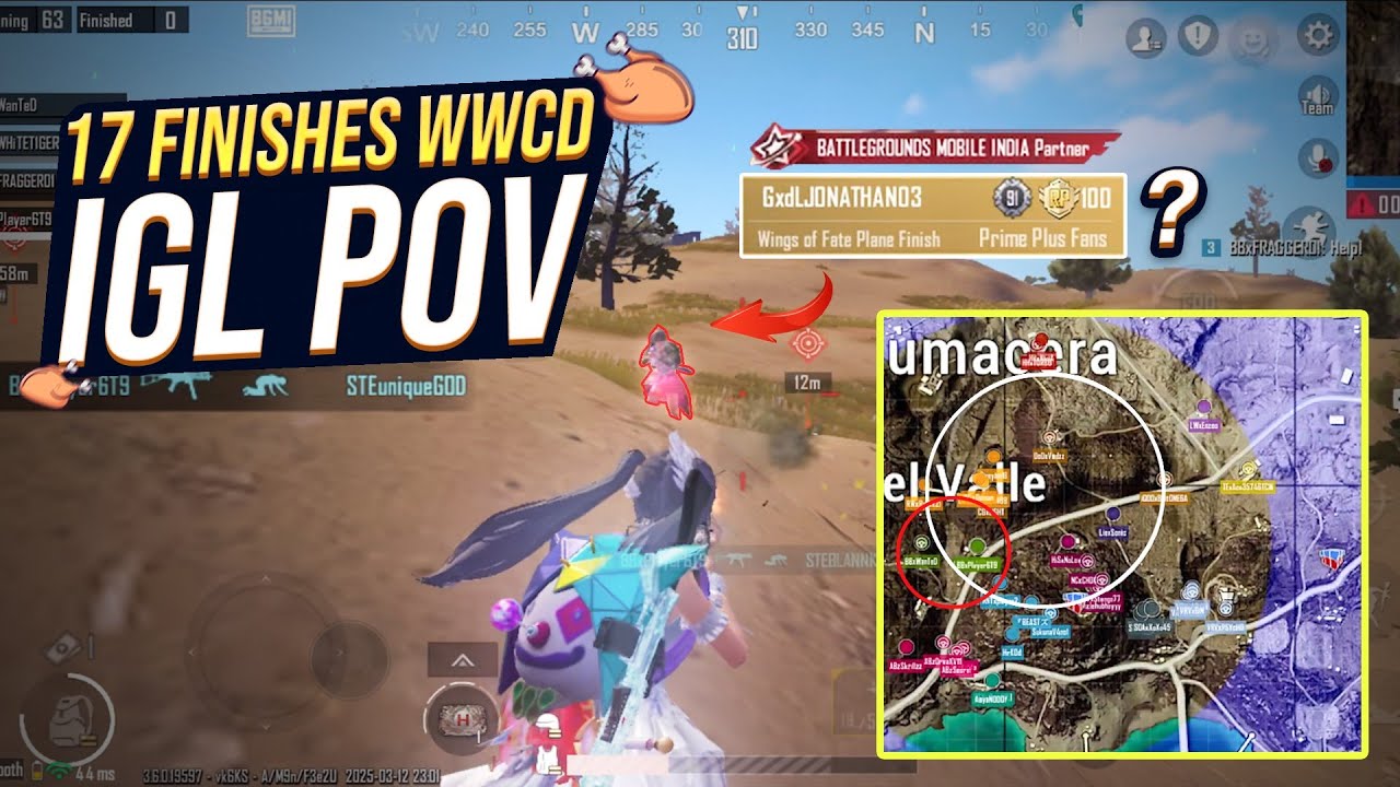 17 Finishes WWCD in a 30k Grand Semi T1 Lobby | IGL Raw POV | iPhone 16 Pro | BGMI Competitive 🇮🇳