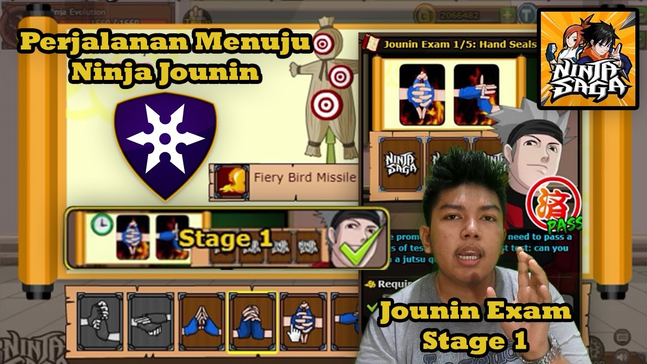 Ujian Jounin Exam Stage 1: Hand Seals Terbaru tahun 2020! Ujian Ninja Saga - Ninja Saga Indonesia