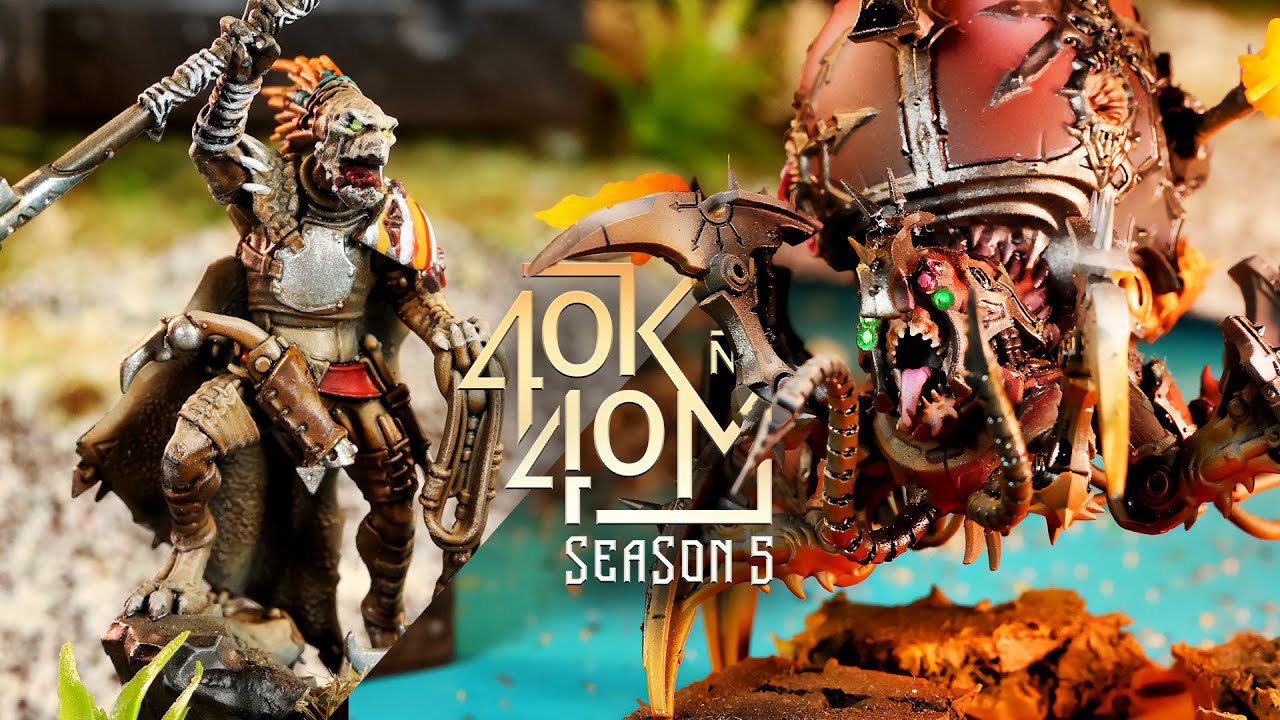 All Kroot Army vs Chaos Space Marines - New Detachment 40k in 40m Warhammer Battle Report!