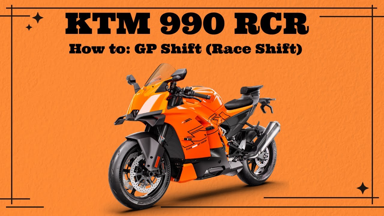2026 KTM 990 RCR - How to switch to GP Shift (Race Shift)