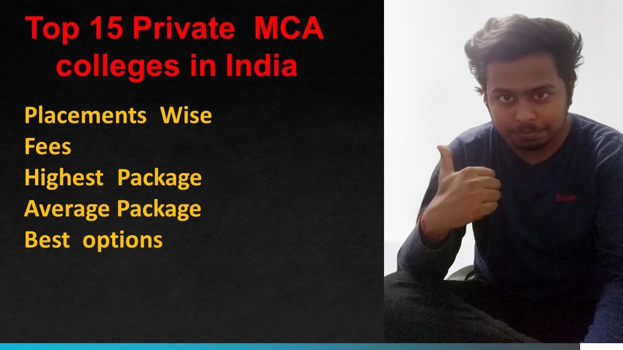Top 15 Private  MCA  colleges in India | Placements  Wise |Fees | by Sayan Chakraborty