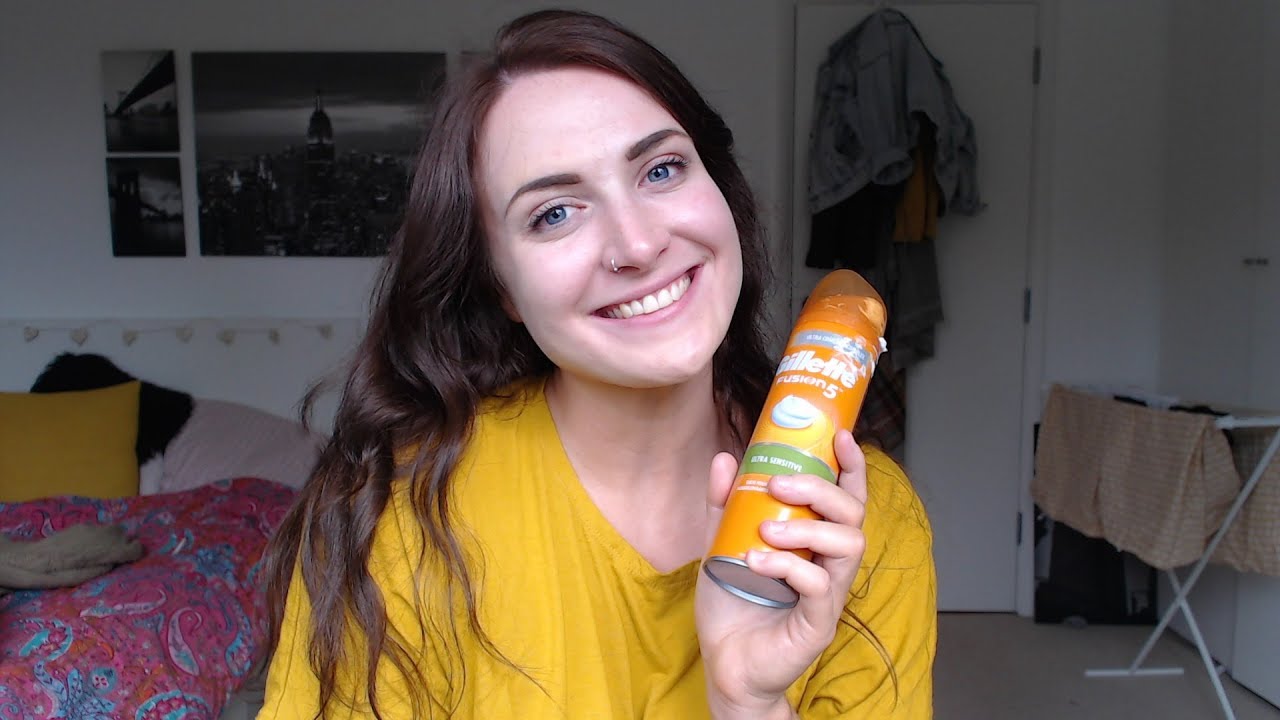 ASMR Shaving Cream with Marigold/Latex Gloves