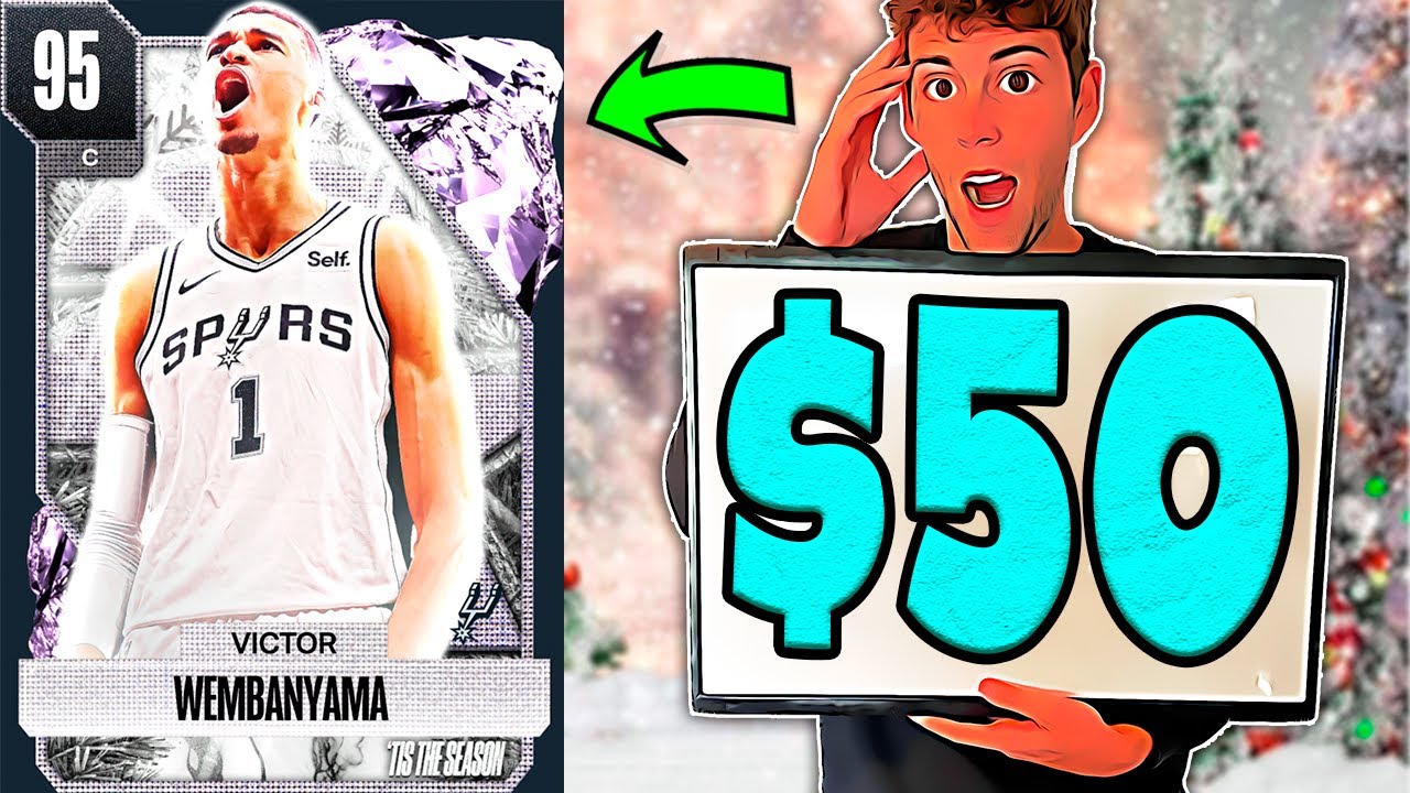 PINK DIAMOND VICTOR WEMBANYAMA COSTS $50… BUT IS WEMBY WORTH LOCKING IN FOR IN NBA 2K24 MyTEAM?