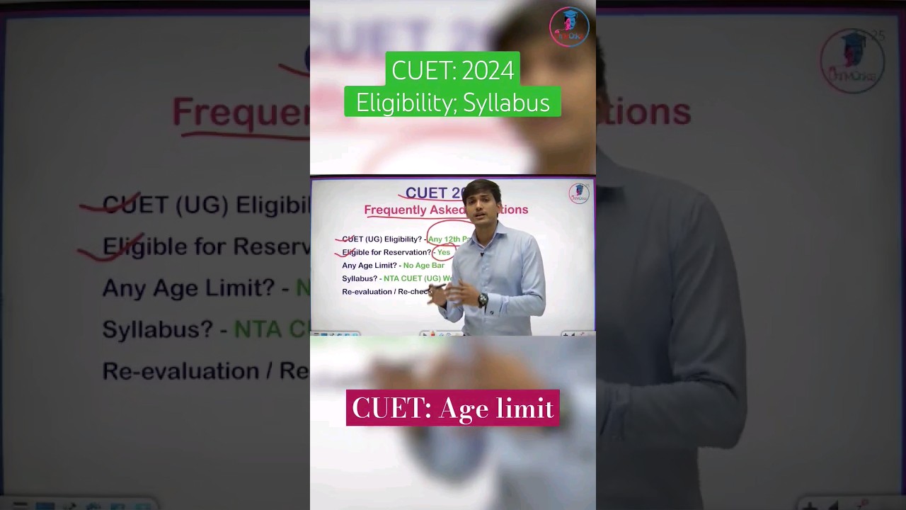 CUET 2024: Eligibility, Syllabus, age limit all details #cuet #cuet2024 #cuetsyllabus2024