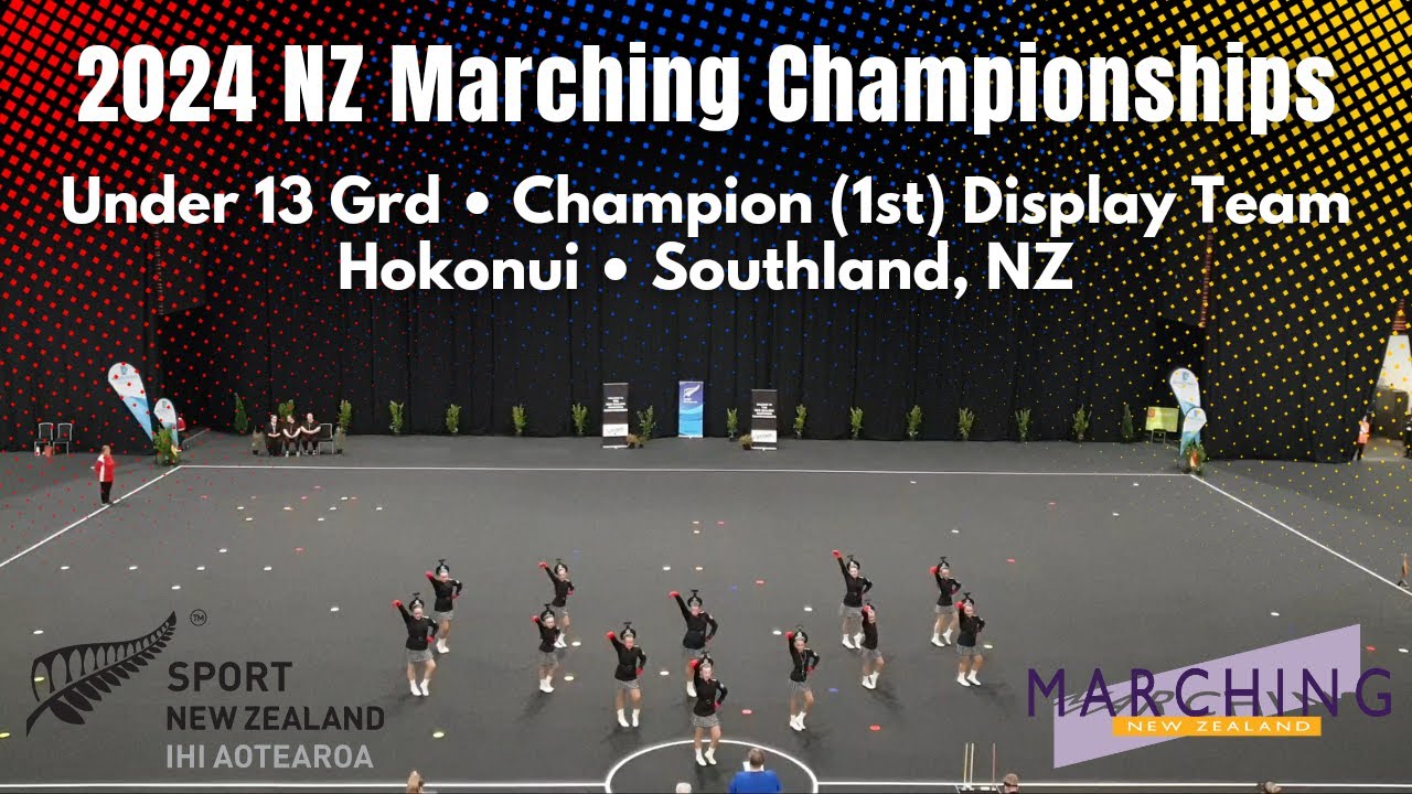 Hokonui | Under 13s | 1st Display Team | 2024 NZ Marching Championships