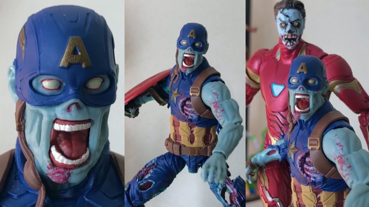CAPITÁN AMERICA ZOMBIE what if - unboxing Marvel Legends !