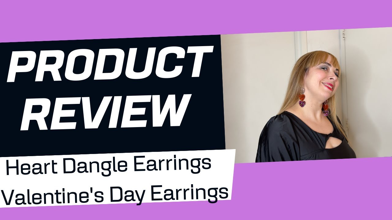 Heart Dangle Earrings Valentine's Day Earrings REVIEW!