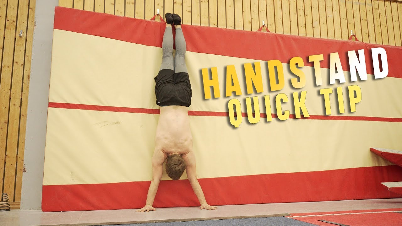 Develop the handstand using the wall