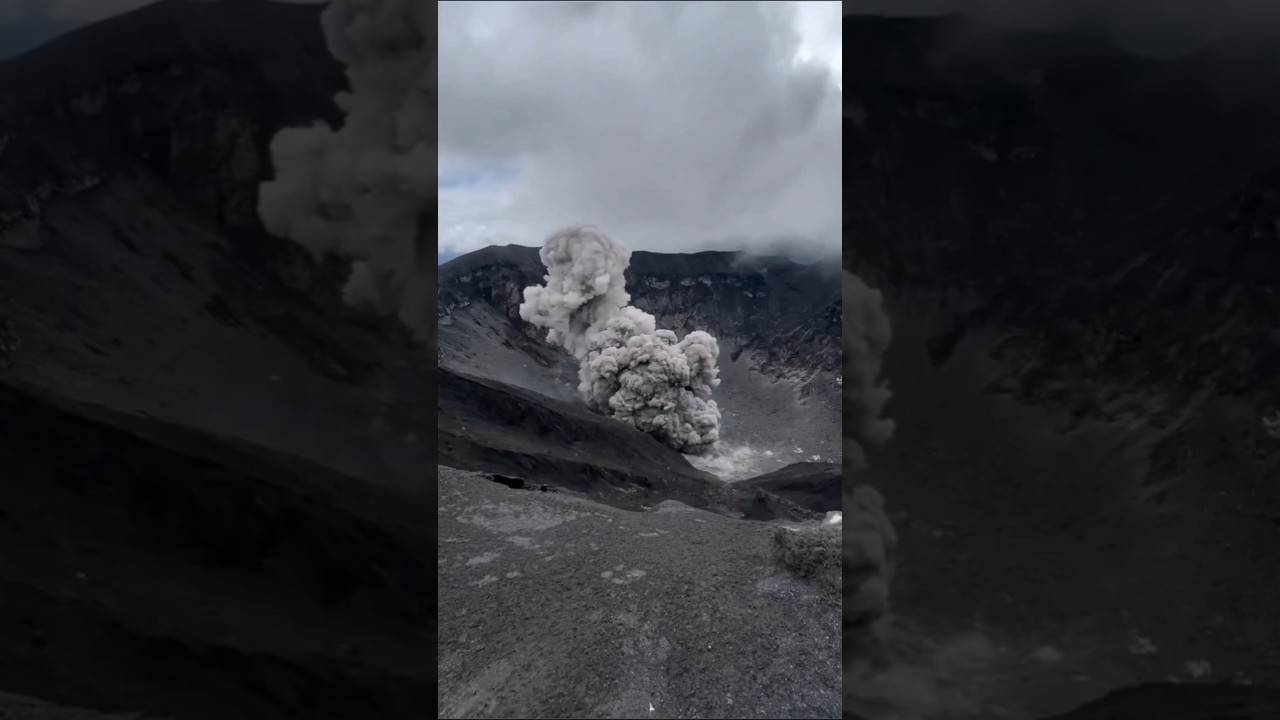 Eruptions Of Dukono Volcano In Halmahera Island, Indonesia, Indo-Pacific Ring Of Fire