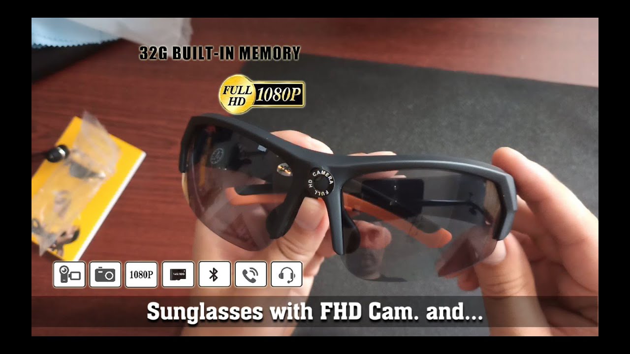 UNBOXING | Bluetooth MP3 Full HD Camera Sunglasses with earphones - quick test, review.