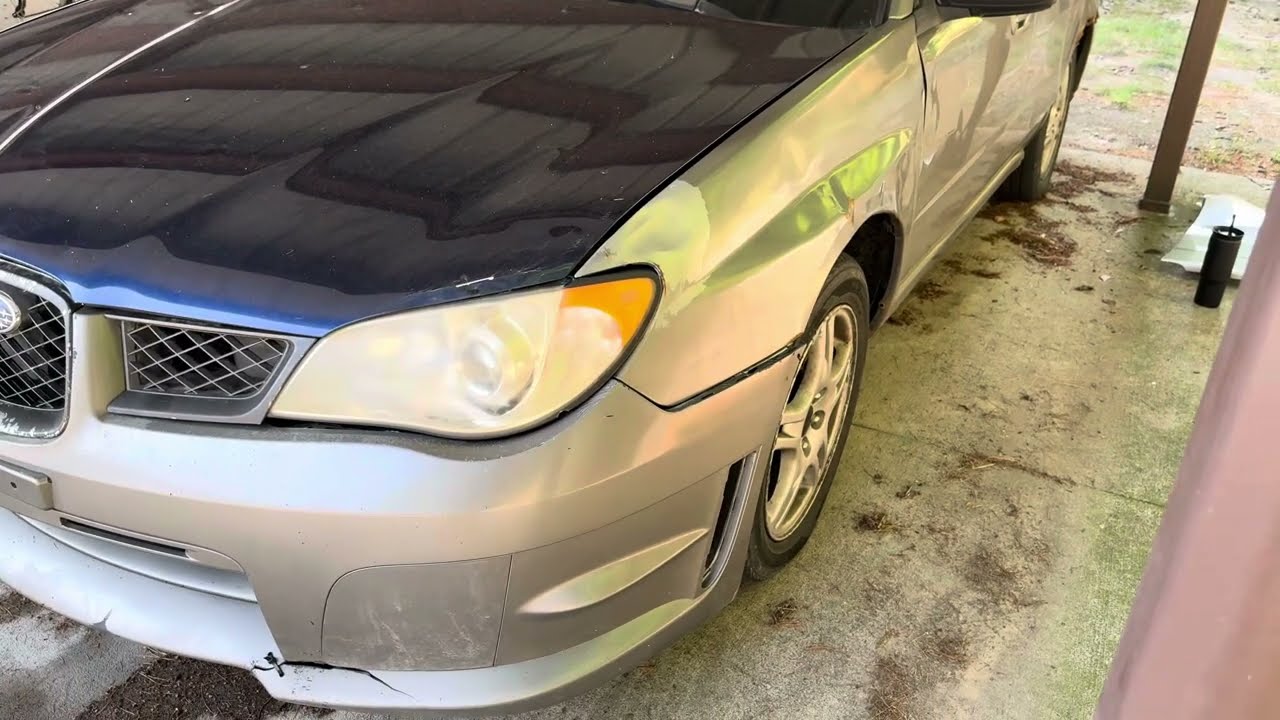 2006-2007 subaru Impreza driver side front fender replacement.
