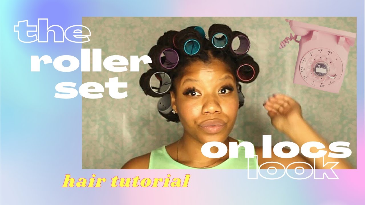 HOW TO: Roller Set  on LOCS Hair Tutorial