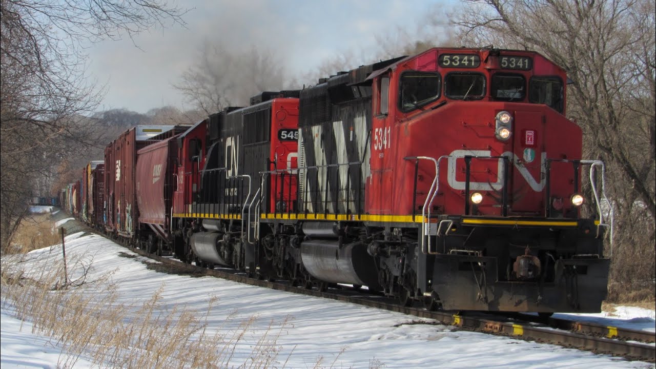 Chasing CN 5341 Zebra SD40-2W w/ P5 From Shoreham To Withrow