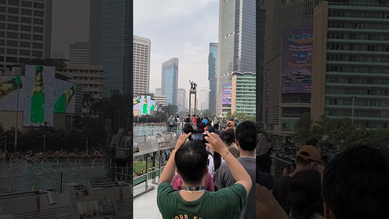 Bundaran HI CFD JAKARTA #bundaranhi #cfd #cfdjakarta #carfreedaysudirman #carfreeday