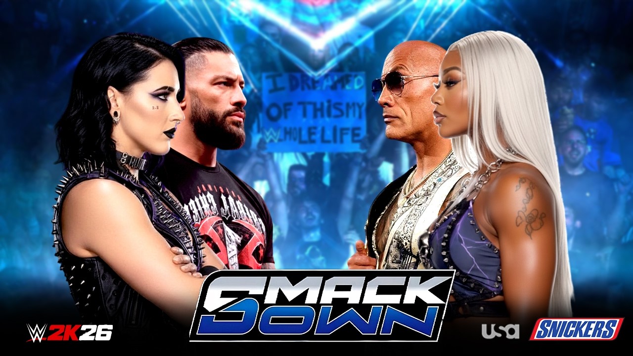 WWE Tag Team: Rhea Ripley & Roman Reigns vs Jade Cargill & The Rock | 09-March-2026