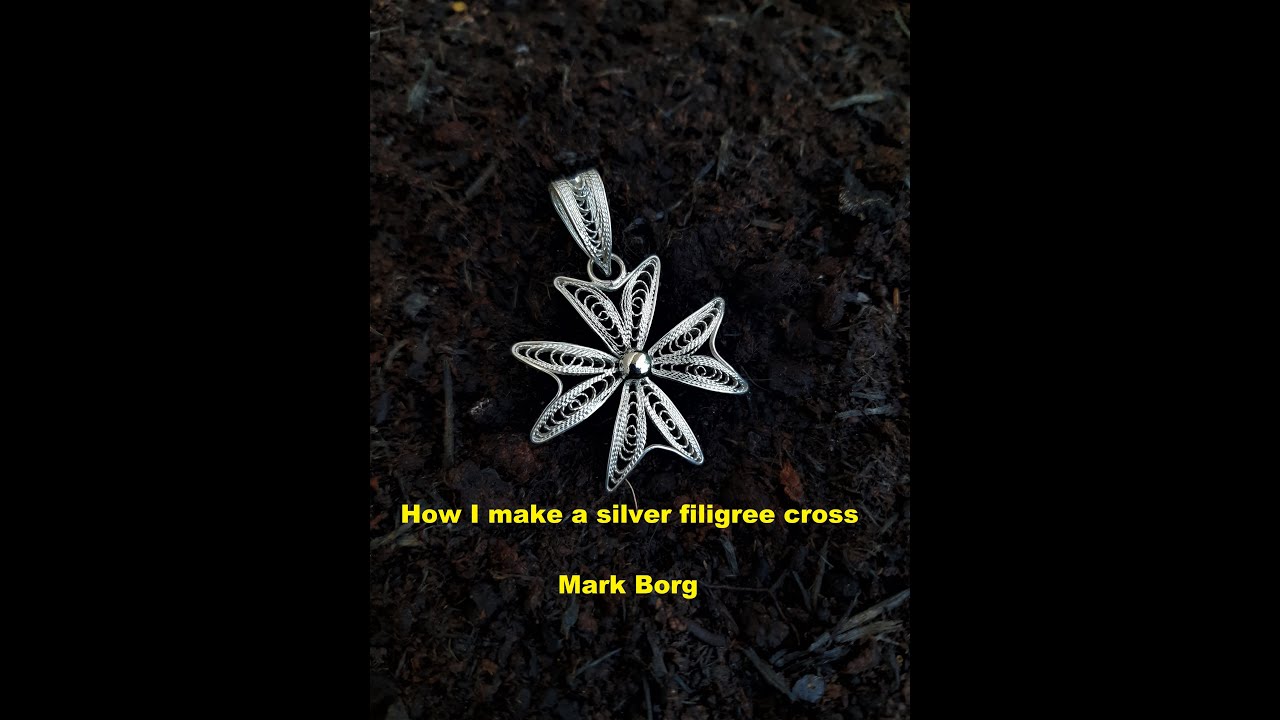 The making of a Maltese sterling silver filigree cross