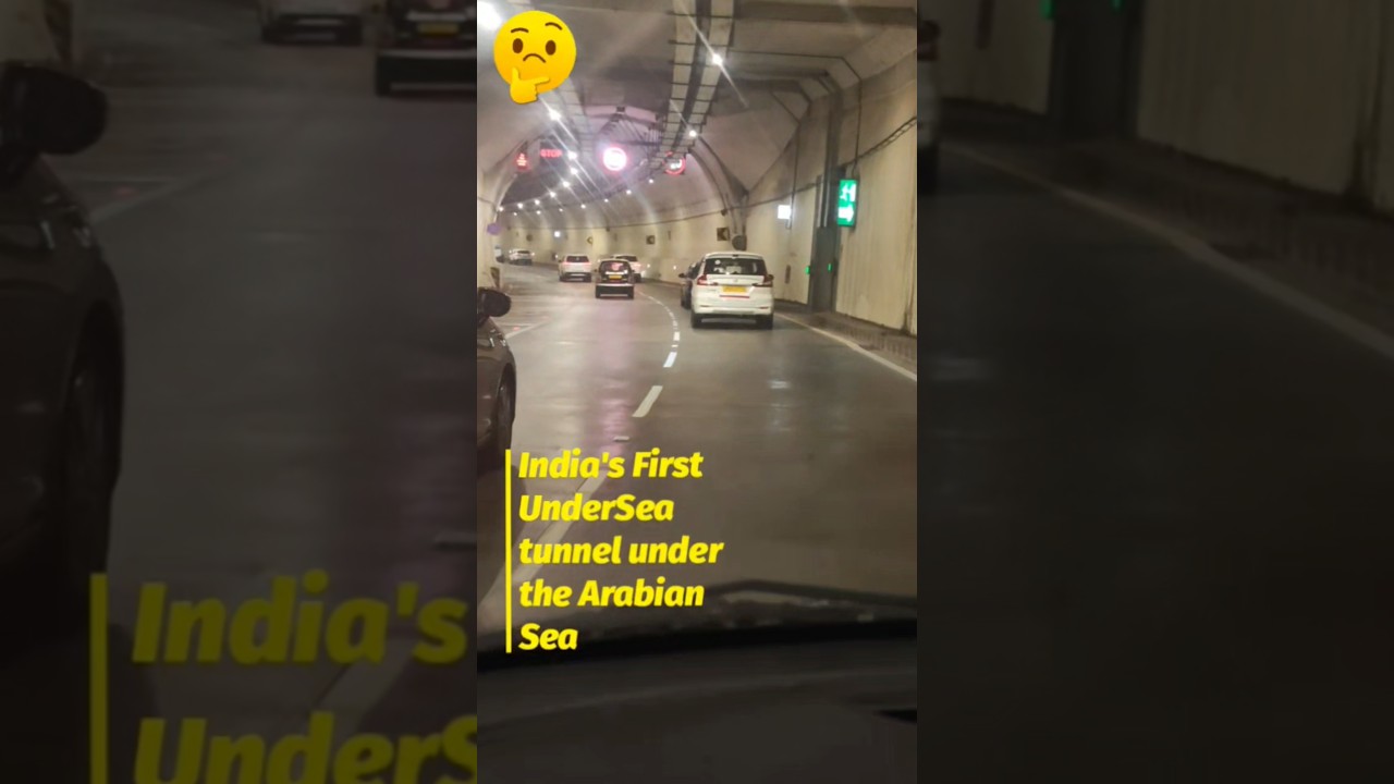 India's First 🤔 UnderSea tunnel Road //